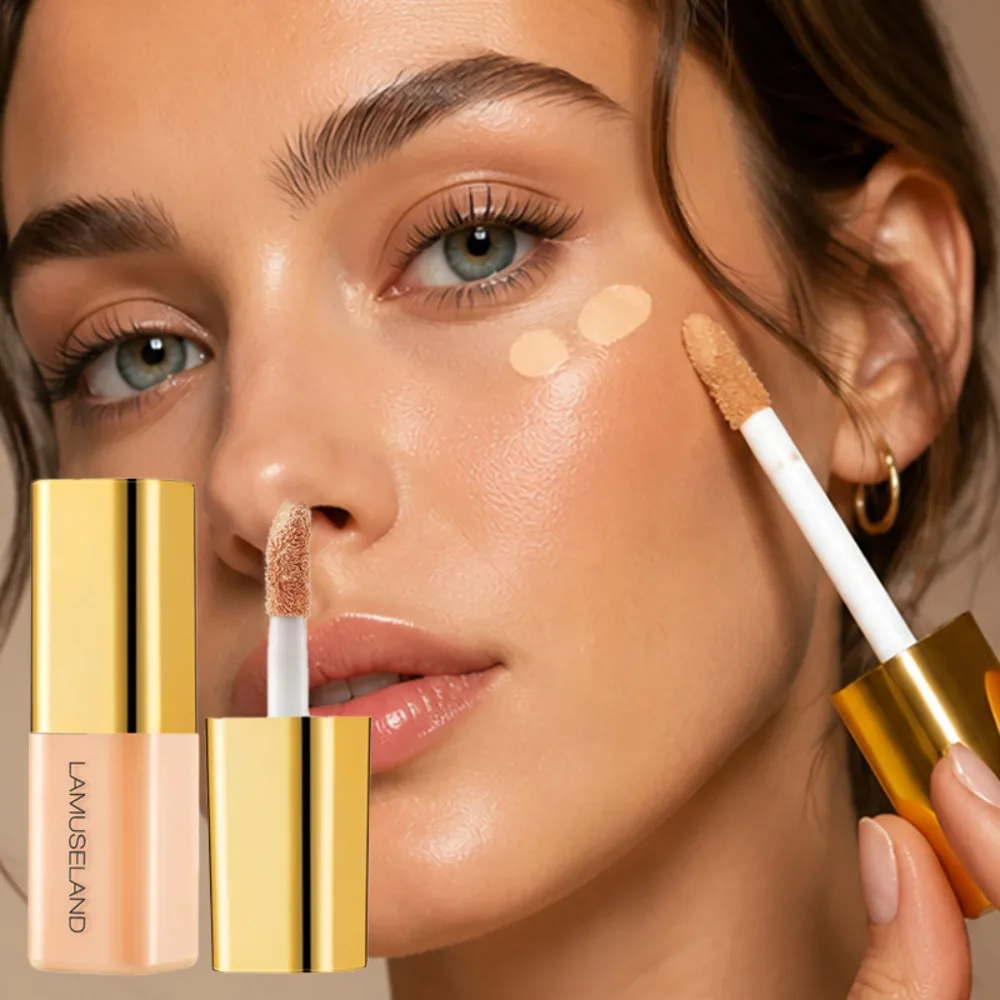 4 Colors Moisturizing Liquid Concealer Oil Control Invisible Pores Dark Circles Foundation Full Coverage Face Makeup Cosmetics