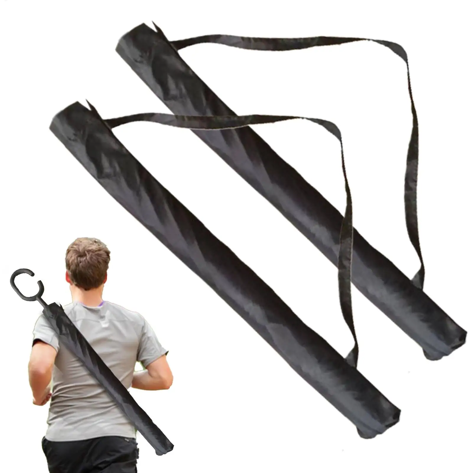 Umbrella Bag 2 Pieces Adjustable Waterproof Cover With Shoulder Strap Umbrella Holder For Car Beach Fishing Outdoor Travel