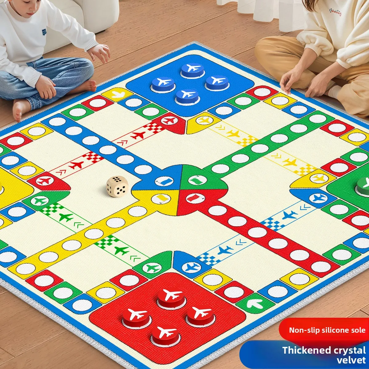 Extra Large Size Soft Non-slip Carpet Material, Essential for Parent-child Family Gatherings,  Focus Training  Flying Chess