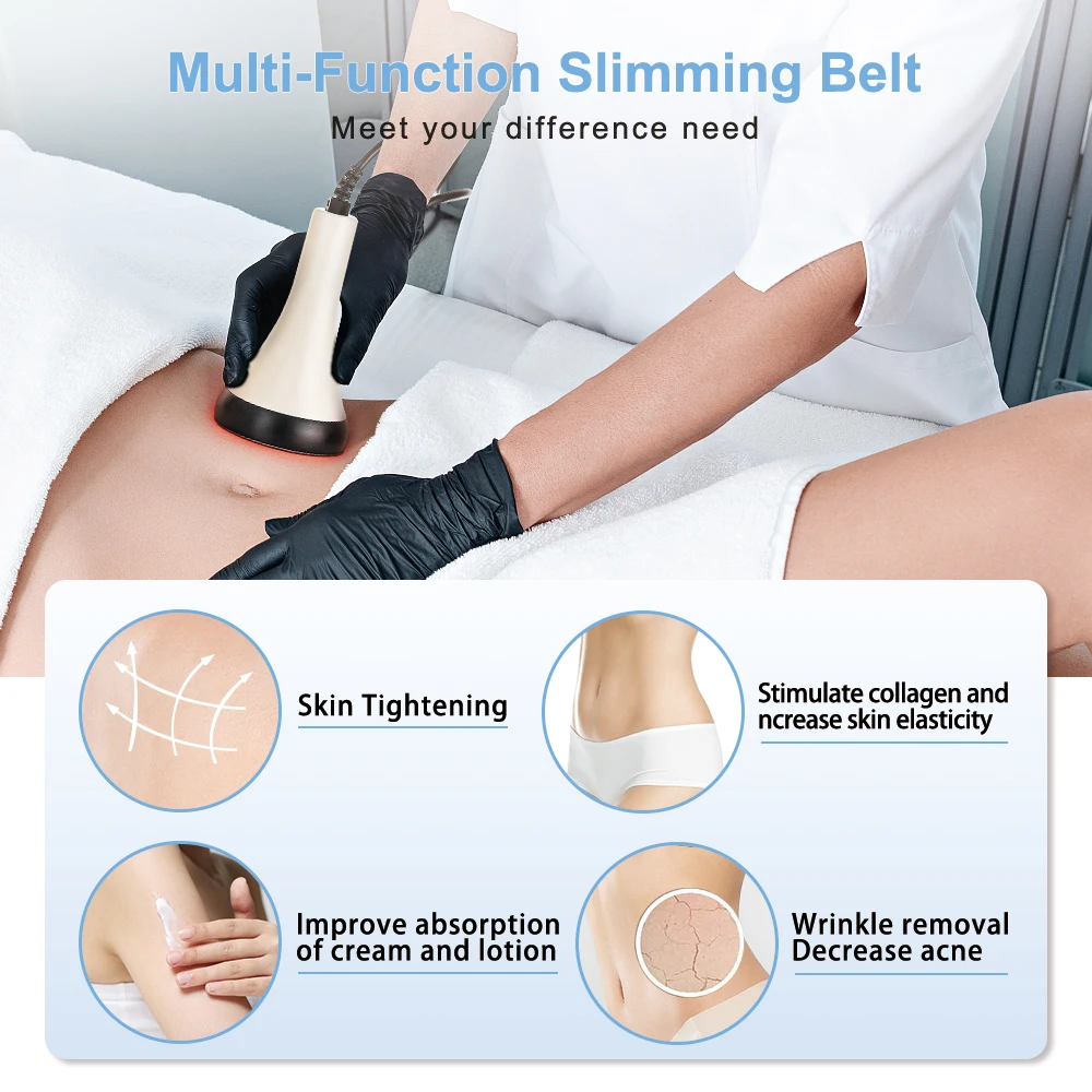 Ultrasonic 80KHz Cavitation Machine Body Massager Slimming Fat Burning Beauty Device Loss Burner Skin Tightening Weight Loss view 2