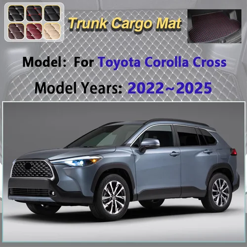 Imagen 2 del producto Estera de maletero de coche para Toyota Corolla Cross XG10 2022 ~ 2025, esteras de maletero de carga antisuciedad, cojín de almacenamiento, accesorios de alfombra 2023 2024