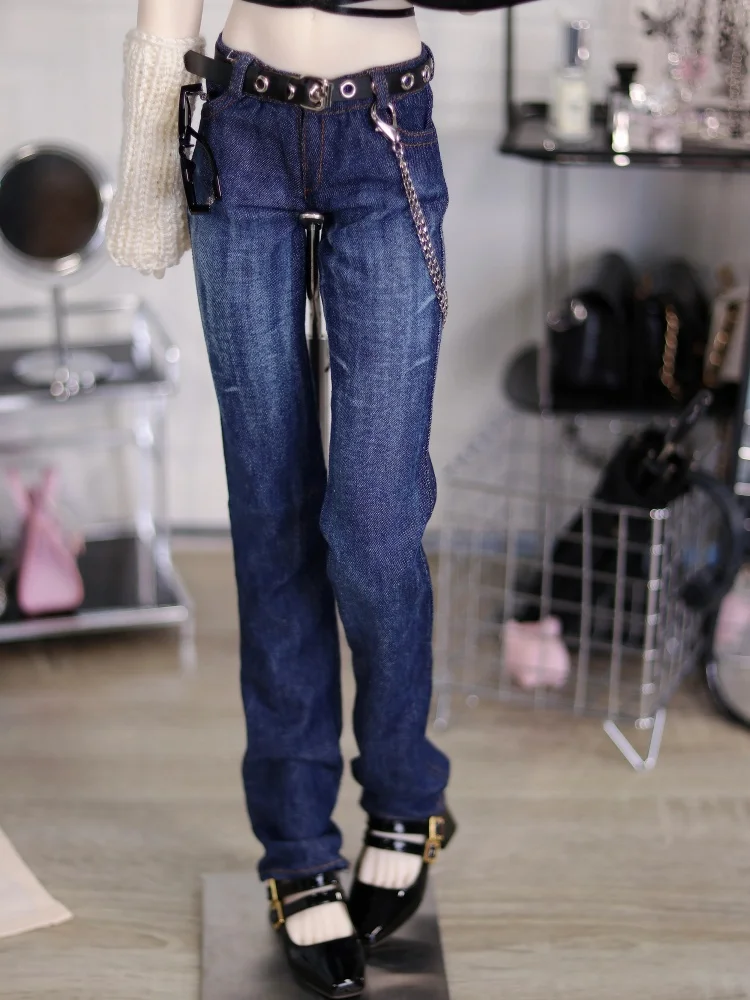 

BJD Doll Clothes For 1/3 Uncle Size Dolls Fashion Blue Jeans Pants Dolls Clothing Accessories(Excluding Doll)