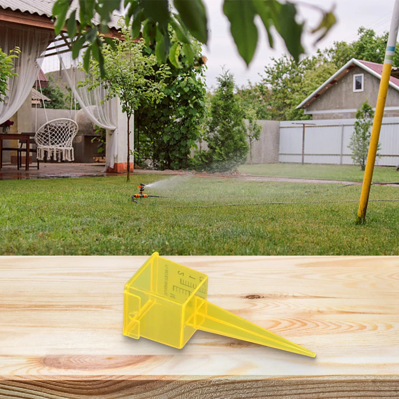 

Дождемер для сада, уличный, желтый, с крупными отметками, прочная конструкция, точные измерения, четкие шкалы