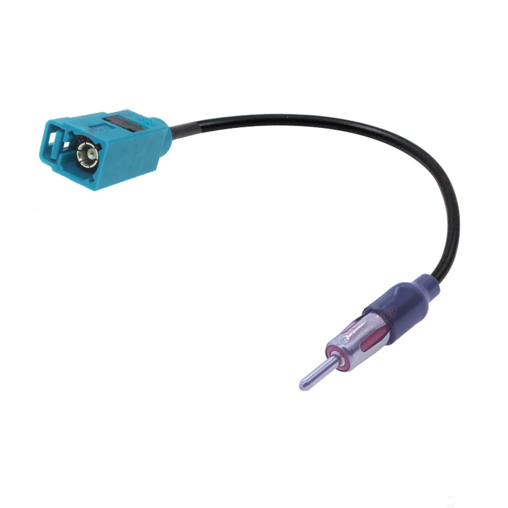 1PCS Fakra Z Female Jack to DIN Male Plug RG174 Cable Car FM Player Adapter Extension Jumper BEVOTOP Pigtail