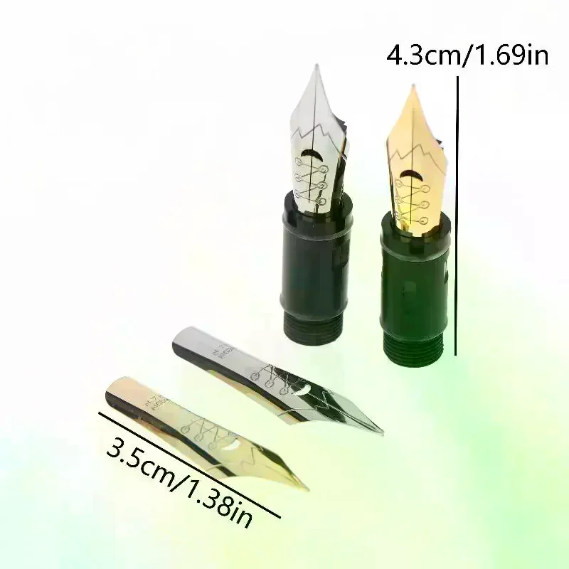 Creative For MAJOHN P136 P137 P138 P139 No.6 Solf Flex Nib Grip Section Fountain Pen Copperplate ES ER Round Body Point Nib