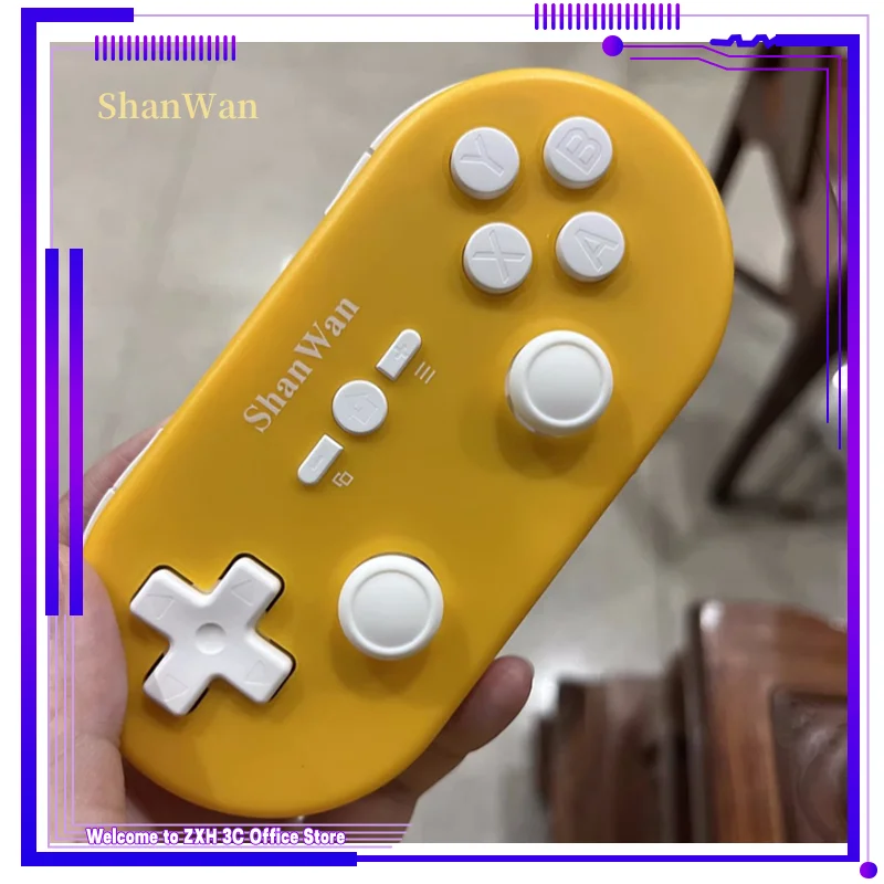 2024 New ShanWan Q37 Mini Gamepad Wireless Bluetooth Micro Game Controller Hall Double Rocker Is Suitable Android IOS PC