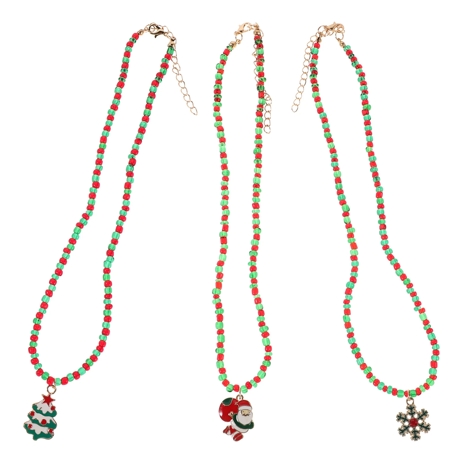 

Christmas Necklace Decor Jewelry Choker European and American Beaded Xmas Accessories