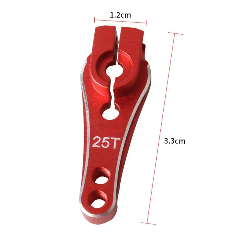 1Pcs 33MM Metal RC 25T Tooth Steering Servo Arm For 1/10 RC Crawler TRAXXAS TRX4 RC Car Parts