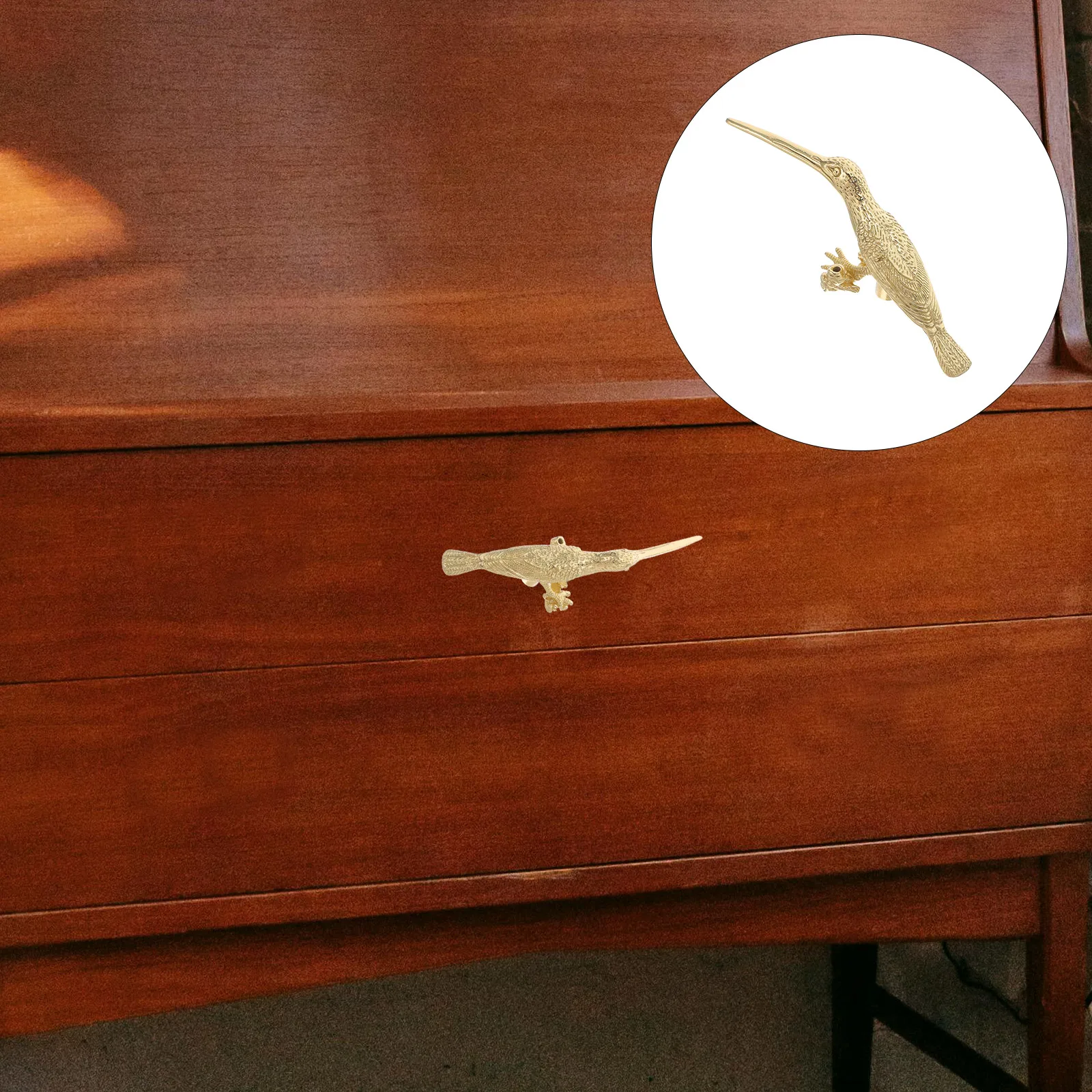

Retro Bird Shaped Drawer Pulls Decorative Door Knob Furniture Hardware Vintage Style Pull Handle Closet Knob Bird Design Brass