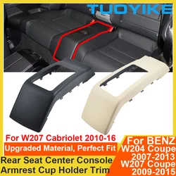 Car Rear Seat Center Console Armrest Cup Holder Cover Storage Trim For Mercedes BENZ W204 W207 Coupe Cabriolet E260 E350 E400