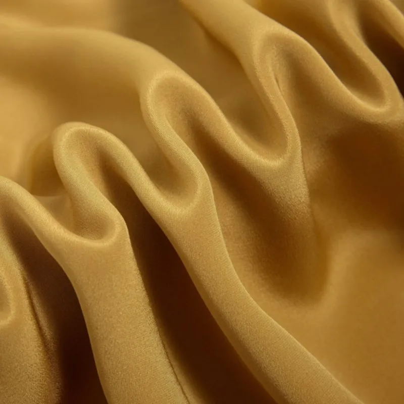 Hoge kwaliteit zware zijde 30Momme broek met wijde pijpen Pure Shirt Vrepe De-Chine