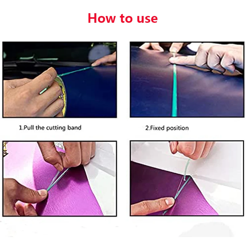 Vinyl Wrap Cutting Tape Finish Line Tape für Auto Motorrad Boot Film Schneidwerkzeuge Film Knifeless Tape für Edge Detailer 5m/10m – Detail 7