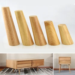 Patas rectas inclinadas para muebles de madera, pies de repuesto para sofá, mesa de centro, cama, armario, 1 piezas