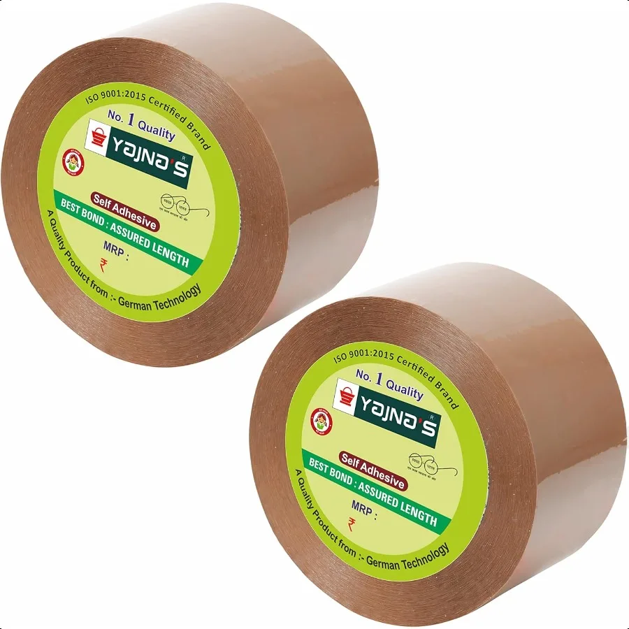 

50-микронная коричневая лента BOPP, самоклеящаяся высокопрочная упаковочная лента, упаковочная лента в рулонах, лента для виолончели, промышленная лента для домашнего офиса u