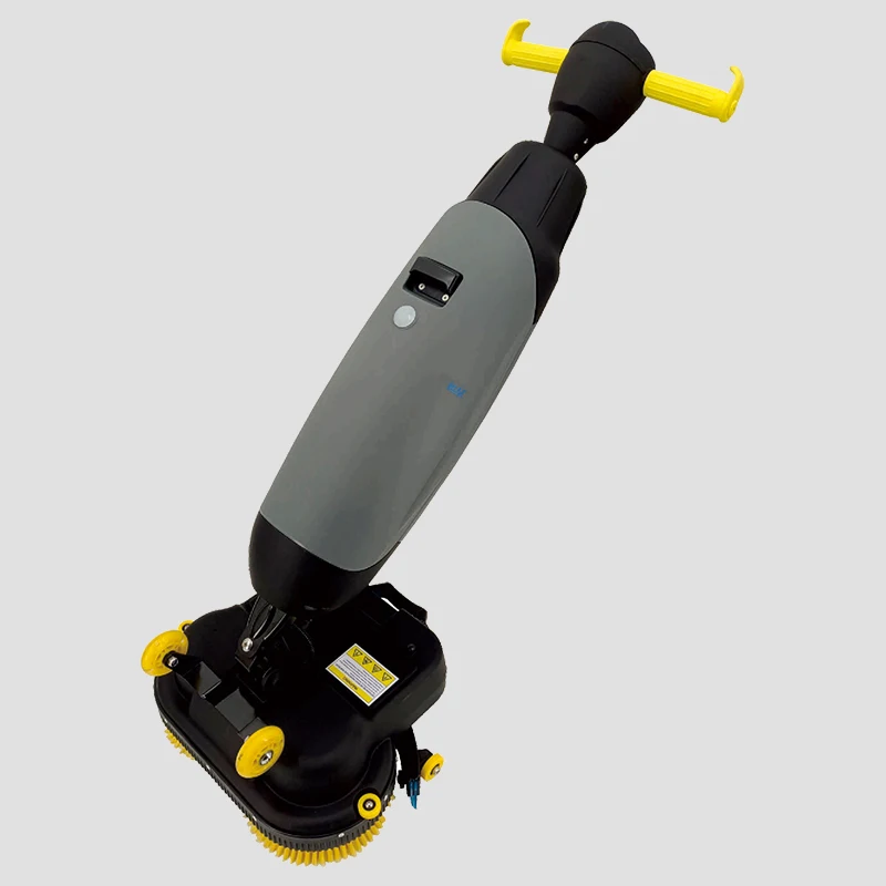 

Commercial hand pushed mini automatic floor cleaning machine, washer, stair brush