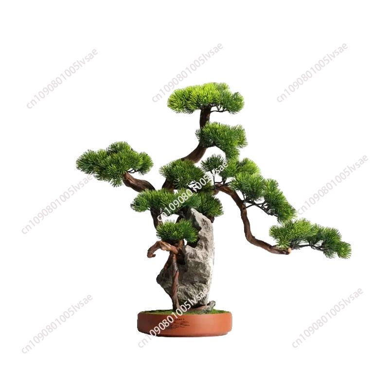 

Simulated welcome pine cypress living room bonsai, tree bouldering green plants potted flower arrangement ornament