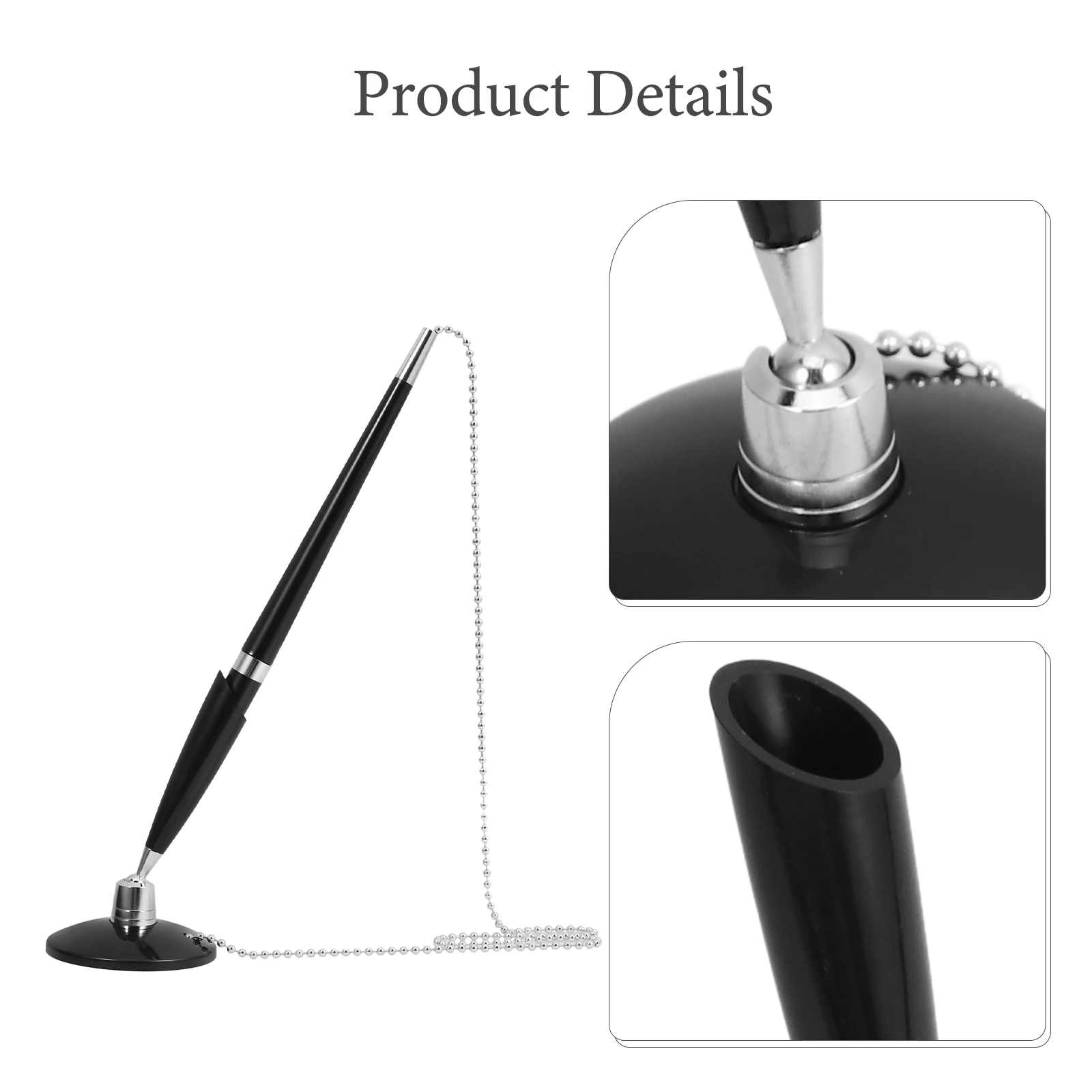 قلم حبر جاف احترافي مع حامل حبر مقاوم للاهتراء، قلم توقيع سطح المكتب طويل الأمد لاستخدام عداد بنك المكتب #1