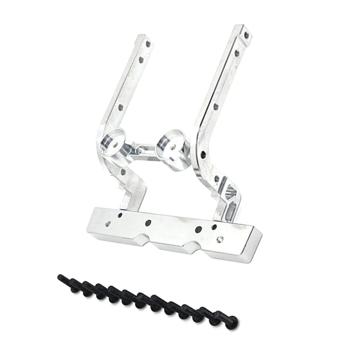 N18R RC Car Upgrade Front Bumper Fixed Kit for 1/12 H12Y H12Y+ RC Car Upgrade Accessories Silver