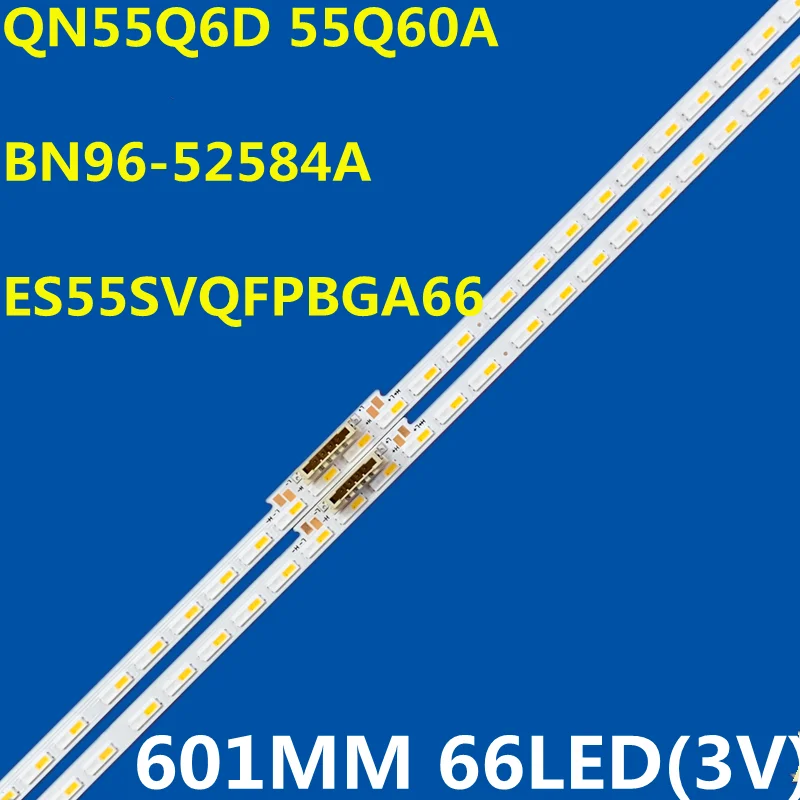 

601 мм, 66 светодиодов, 3 в, Светодиодная лента для подсветки STC550F95, 7020 S1Q7-550SM0-R0 ES55SVQFPBGA66 QN55Q6D 55Q60A qe55q74случай