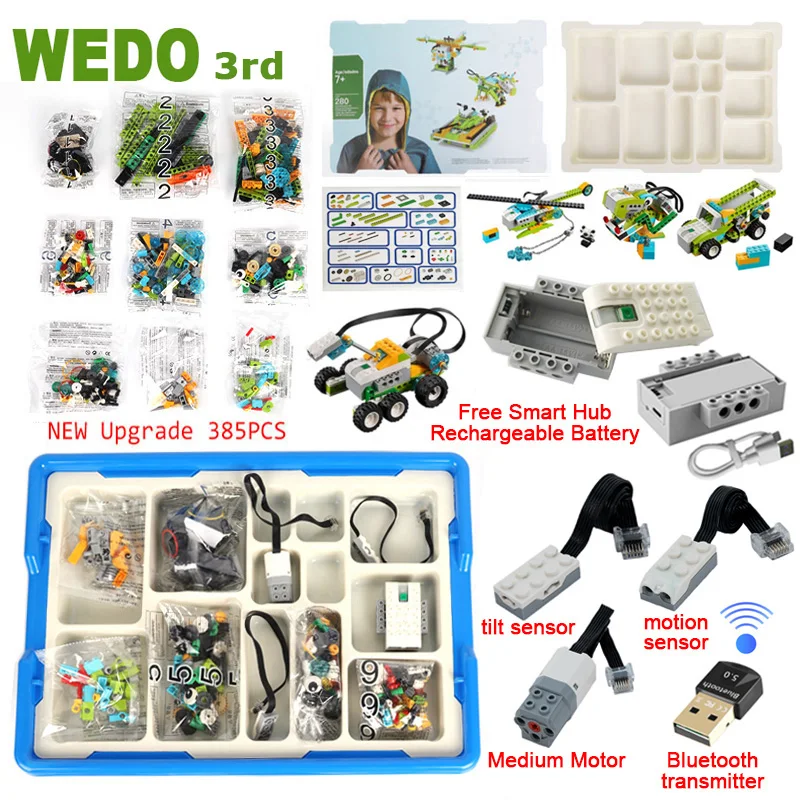 New Upgrade 390pcs The 3rd Generation We-do 2.0 Steam Educational School Robotics Construction Core Set Bricks Kit Toys Gifts