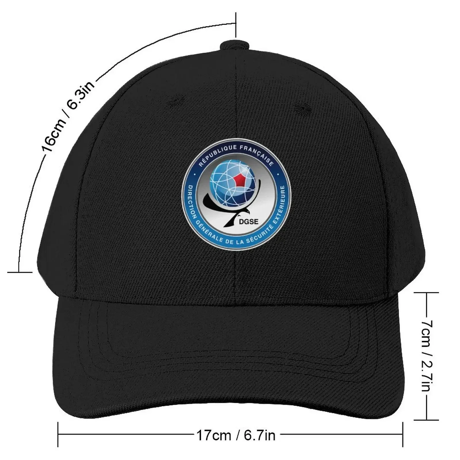 DGSE FRENCH INTELLIGENCE SERVICE Baseball Cap custom Hat black sun hat New Hat Woman Hats Men's