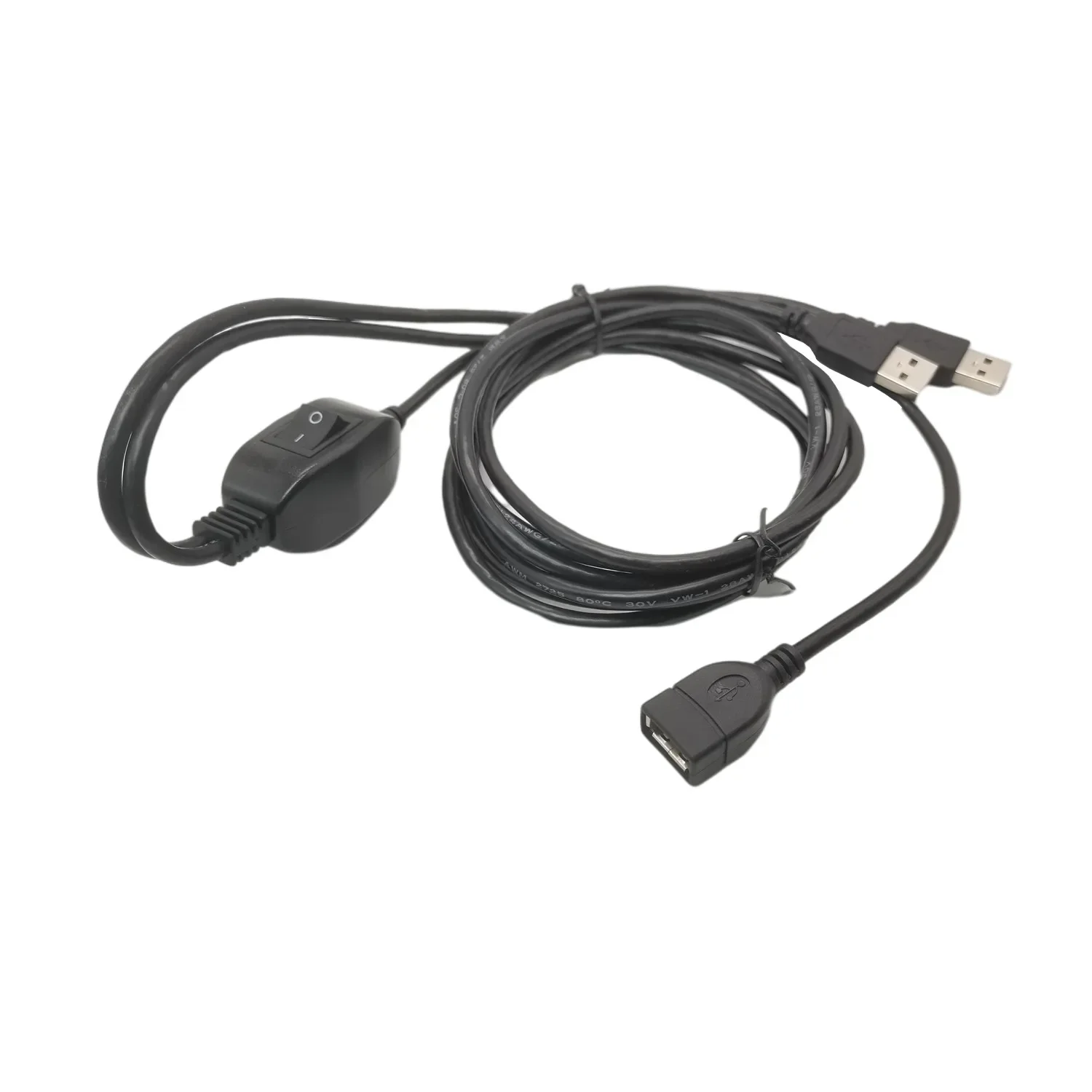Divisor USB 2.0, Cable USB Y 2 Macho a 1 Hembra Adaptador de extensión de cable de alimentación de doble concentrador para impresora 2M