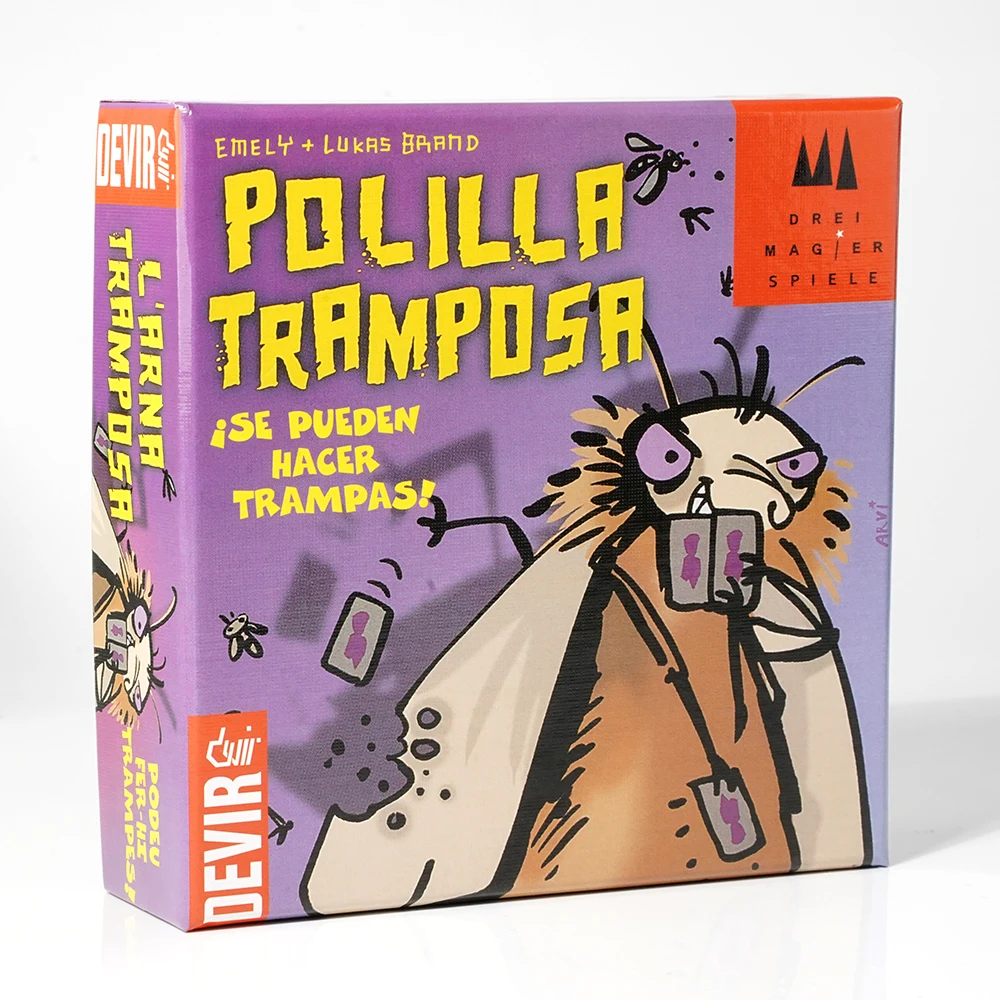 Juego Polilla Tramposa, de Cartas, Juego de mesa para Niños, Party (BGPOLI)