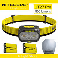 Nitecore UT27 Pro Headlamp Dual Beam Headlight Running 800lumen headlamp Flashlight USB Rechargeable Waterproof Camping Headlamp