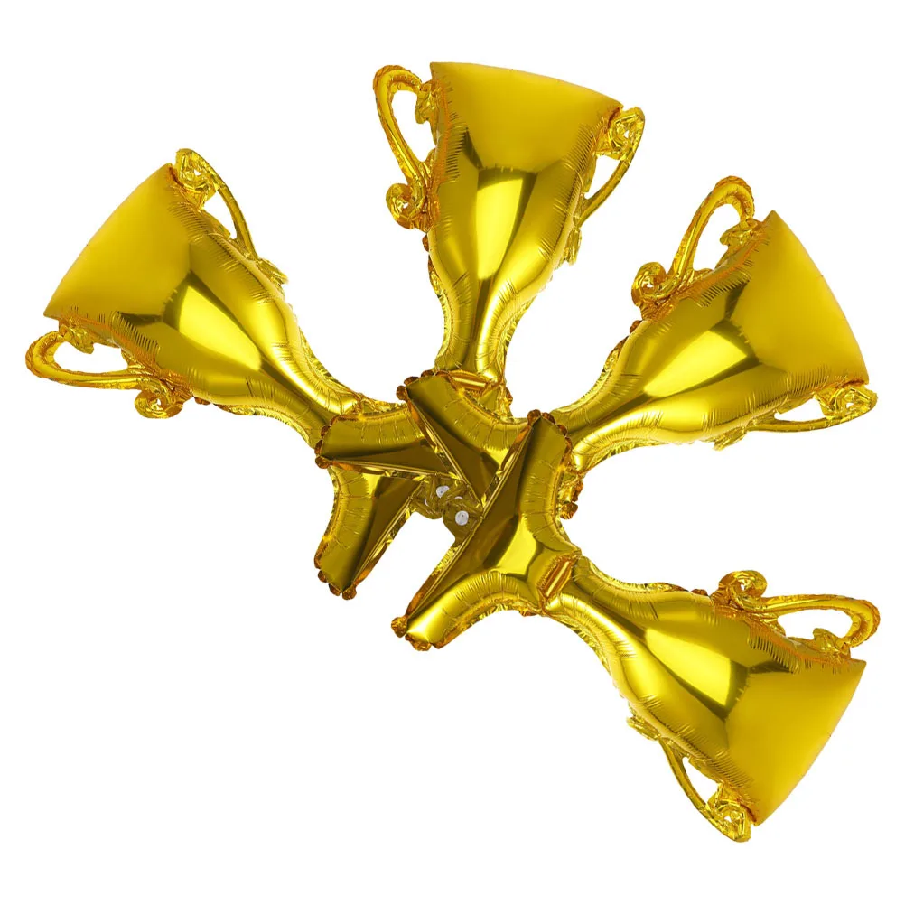 

4Pcs Graduation Trophy Shaped Balloons Aluminum Foil Graduation Party Supplies Party Decoration Congrats Balloon