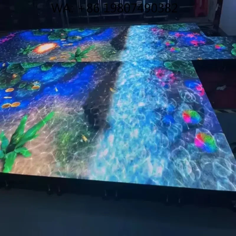 

P2.976 Indoor Interactive LED Dance Floor Non Slip For Mall Booth Stage