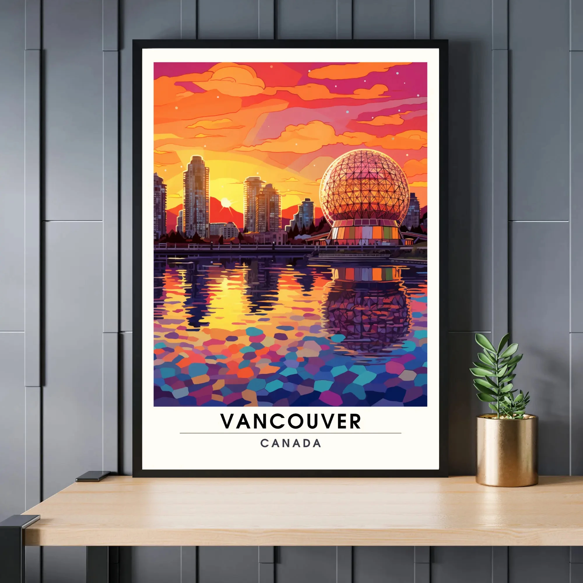 

World Famous Travel City Canvas Print Dubai Vancouver Arabian Tourist Attractions Posters Painting Modern Living Room Home Decor