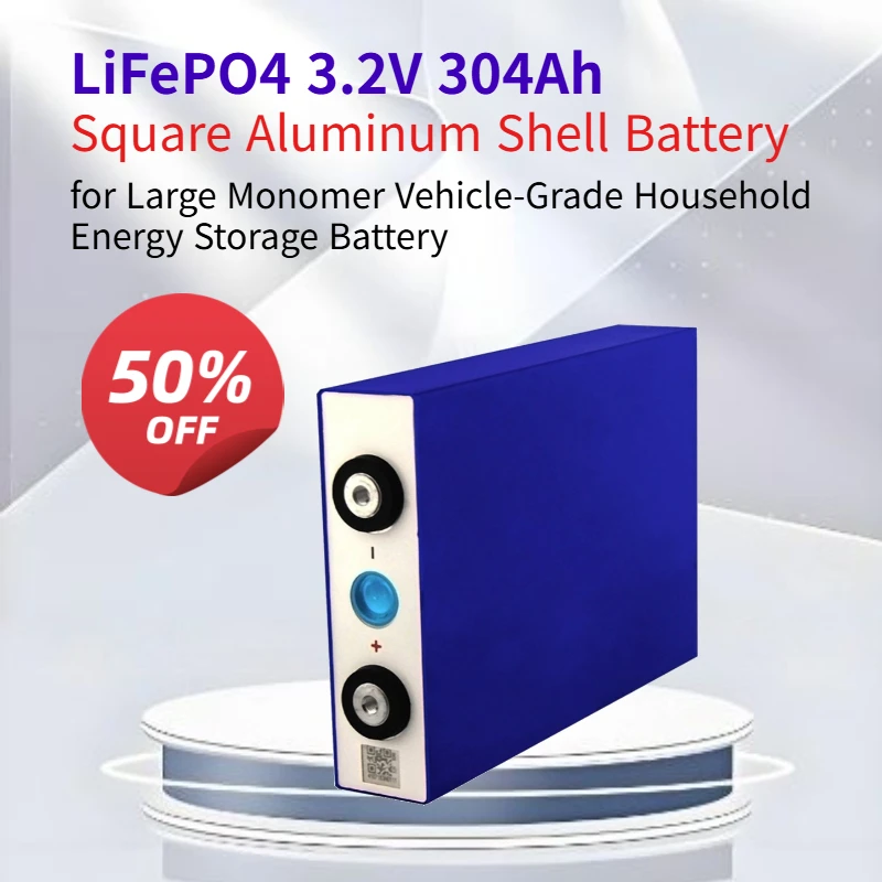 LiFePO4 3.2V 304Ah  for EVE Evevert Square Aluminum Shell Large Monomer Automotive Grade Home Energy Storage Batteries