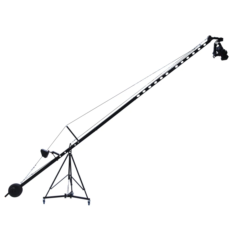 Square Arm Small XF64-5m Camera Rocker Crane Electric Control Pan Tilt Rotation Video Shooting Zoom Aperture Aluminum