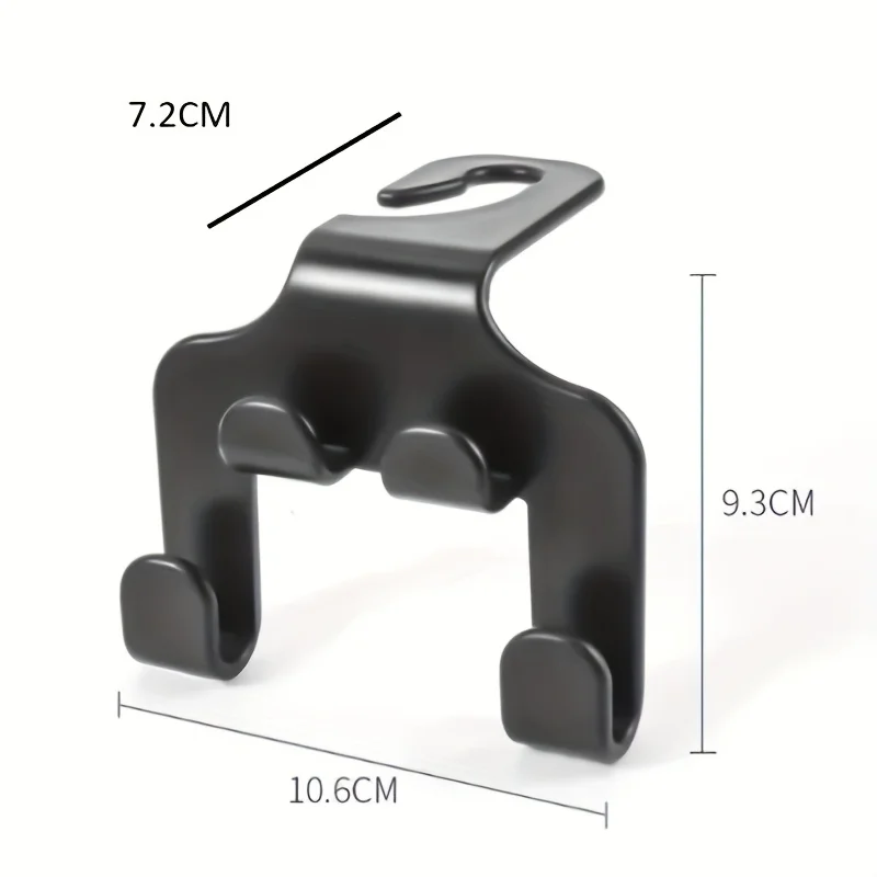 Versatile Car Seat Hook with Phone Holder - Durable PC Material, Fits Most Vehicles