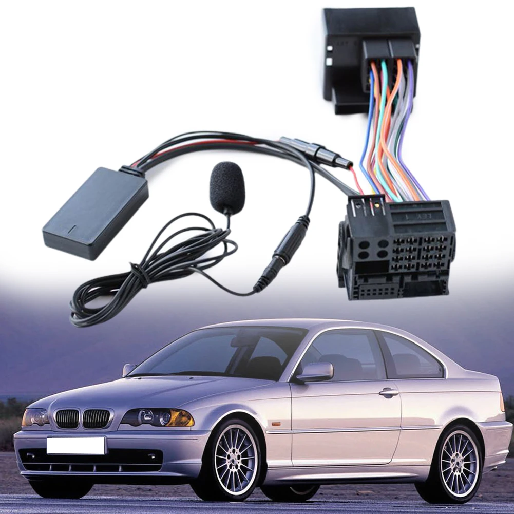 For BMW E83 For X3 Radio Bluetooth-Compatible AUX IN Audio 12pin  5-12V 27CM Cable Adapter For MINI Car Accessories