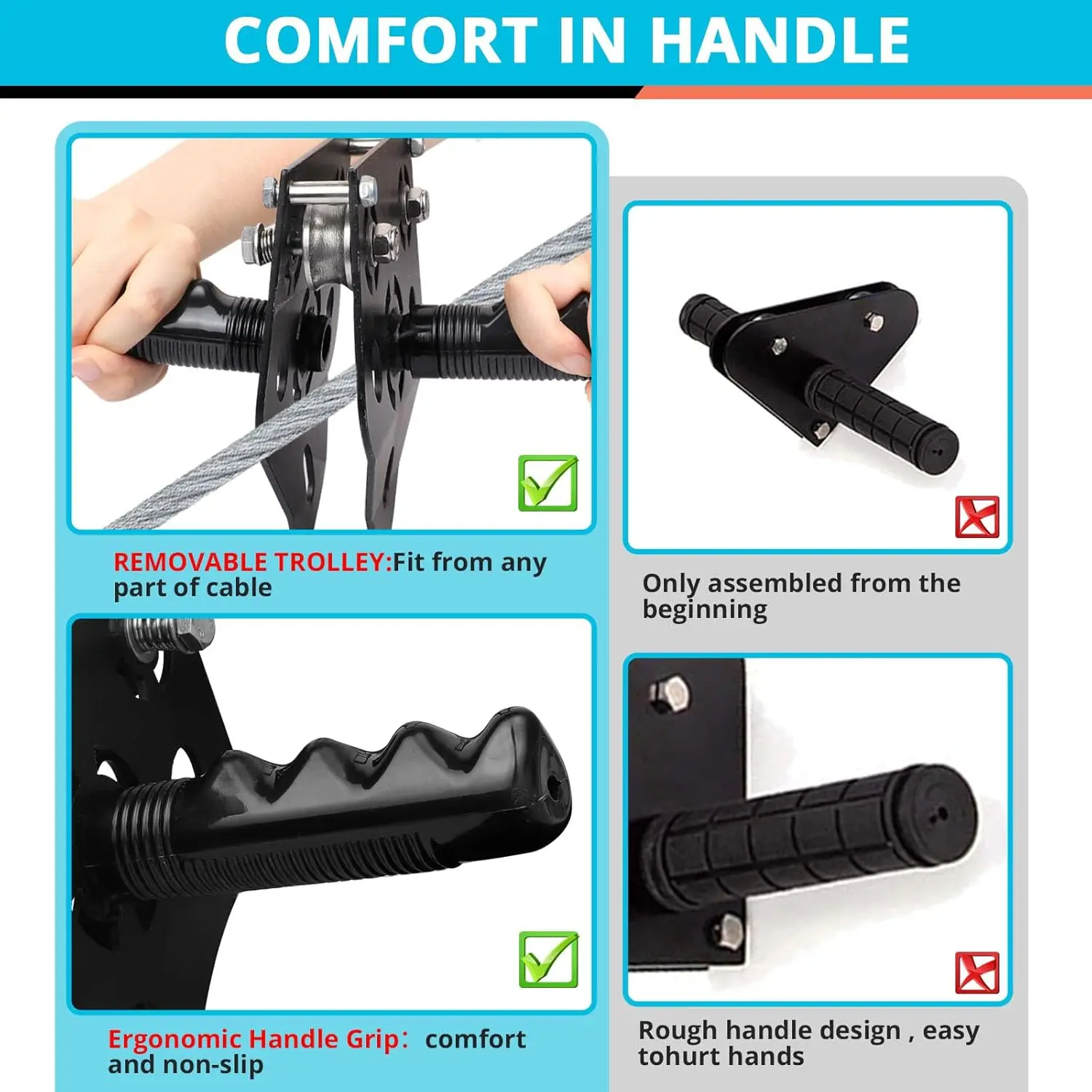 Zip Line Kit for Kids Adults : 120FT Up to 450Lbs - Quick Tighten Zipline for Backyard Outdoor