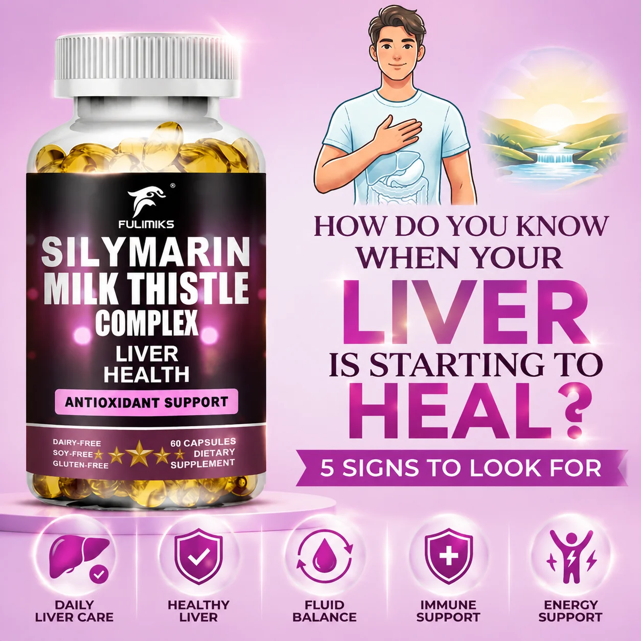 Capsules de complexe de chardo - Milk Thistle Silymarin avis et prix
