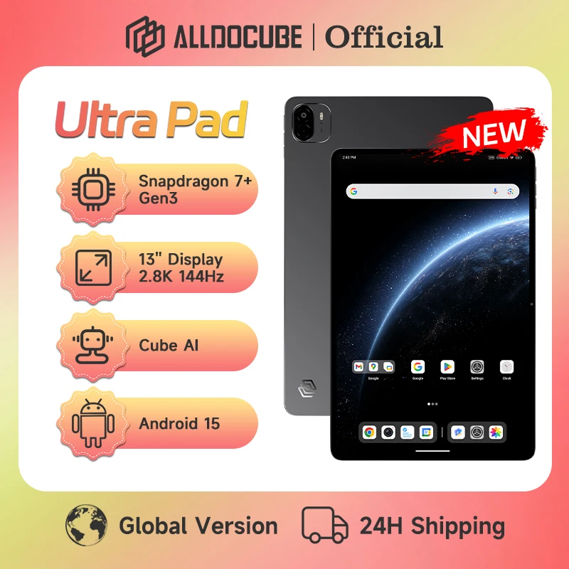 ALLDOCUBE Ultra Pad 13インチ 2.8K 144Hzタブレット Snapdragon 7+ 