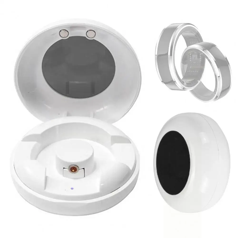 Caricatore per braccialetto intelligente da 5 cm Carica rapida Protezione da sovratensione Scatola per caricabatterie ad anello intelligente portatile compatta per COLMI R02/R06/R11M/R8