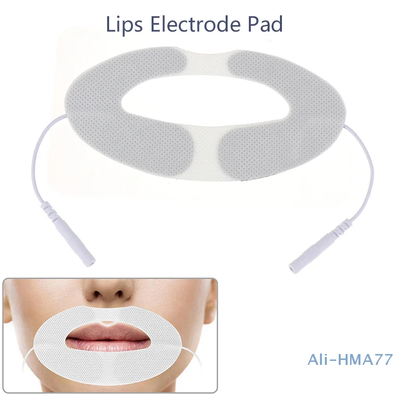 1Pc Lips Electrode Pad Non Woven Fabric Replacement Electrode Patch Accessory for Pulse Massager Electrode Pad for Massager