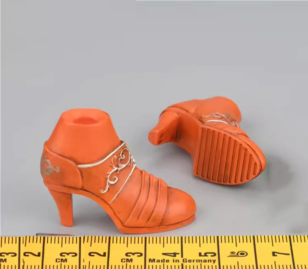 

TBLeague PL2022-199A Orange Version Pompeii Warrior Solid High Heel Shoe Boot Leg Bandage For 12" TBL PH Action Figure DIY 1/6