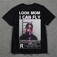 2025 Cotton Hot Selling Cactus Jack T-shirt ASTROWORLD T-shirt Summer Men's and Women's Hip Hop Cotton Top Street Wear