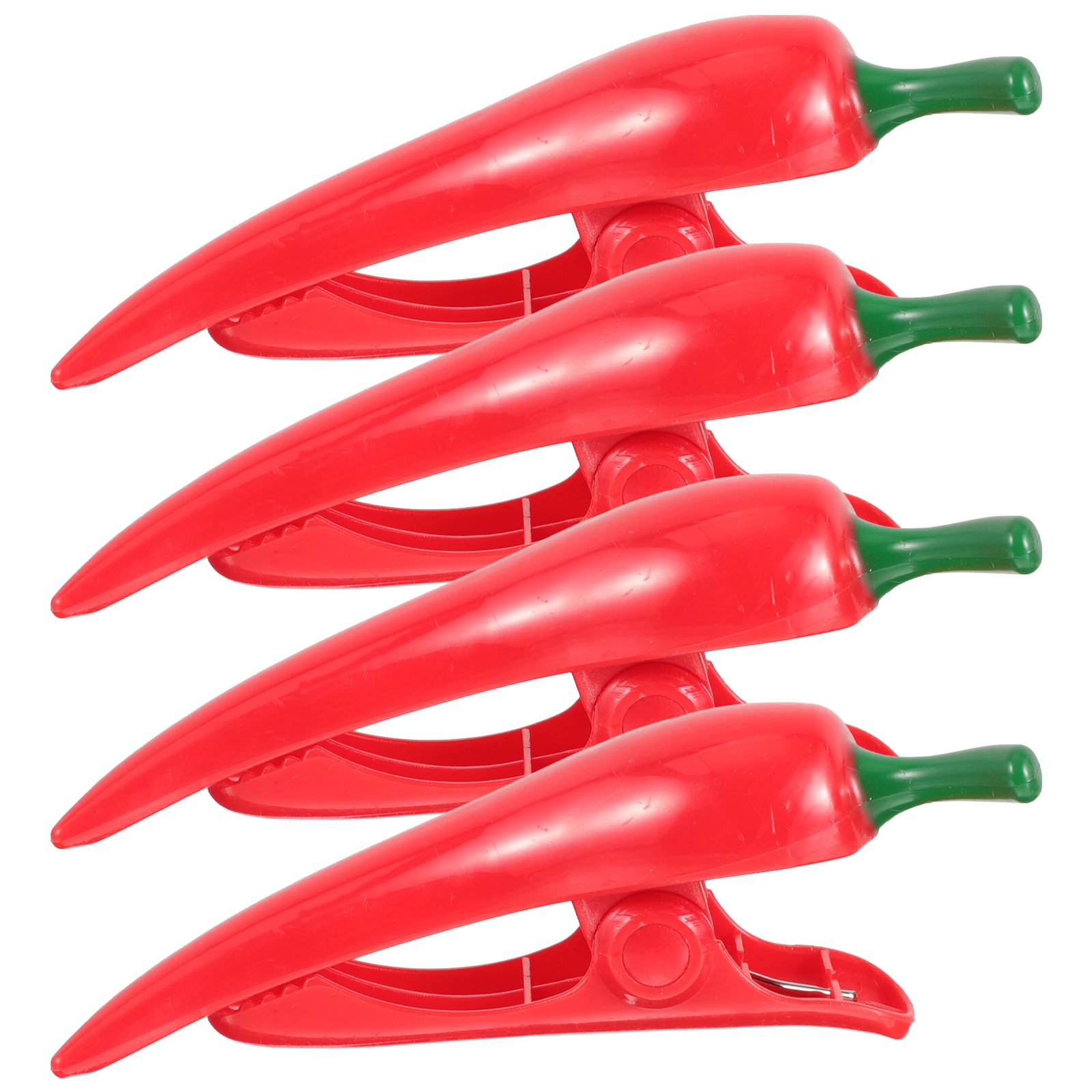 

4 Pcs Windproof ABS Beach Towel Clips Chair Holders Pepper Shaped Holiday Pool Cruise Ship Clothes Socks Sheets Fixing