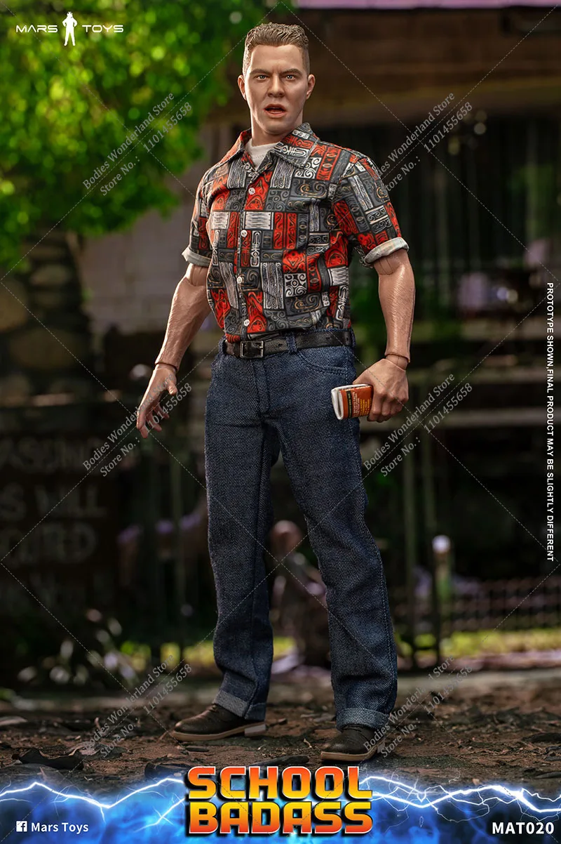 In Stock Mars Toys 1/6 Scale Collectible Back To The Future SCHOOL BADASS Biff 12Inch Full Set Male Solider Action Figure Model