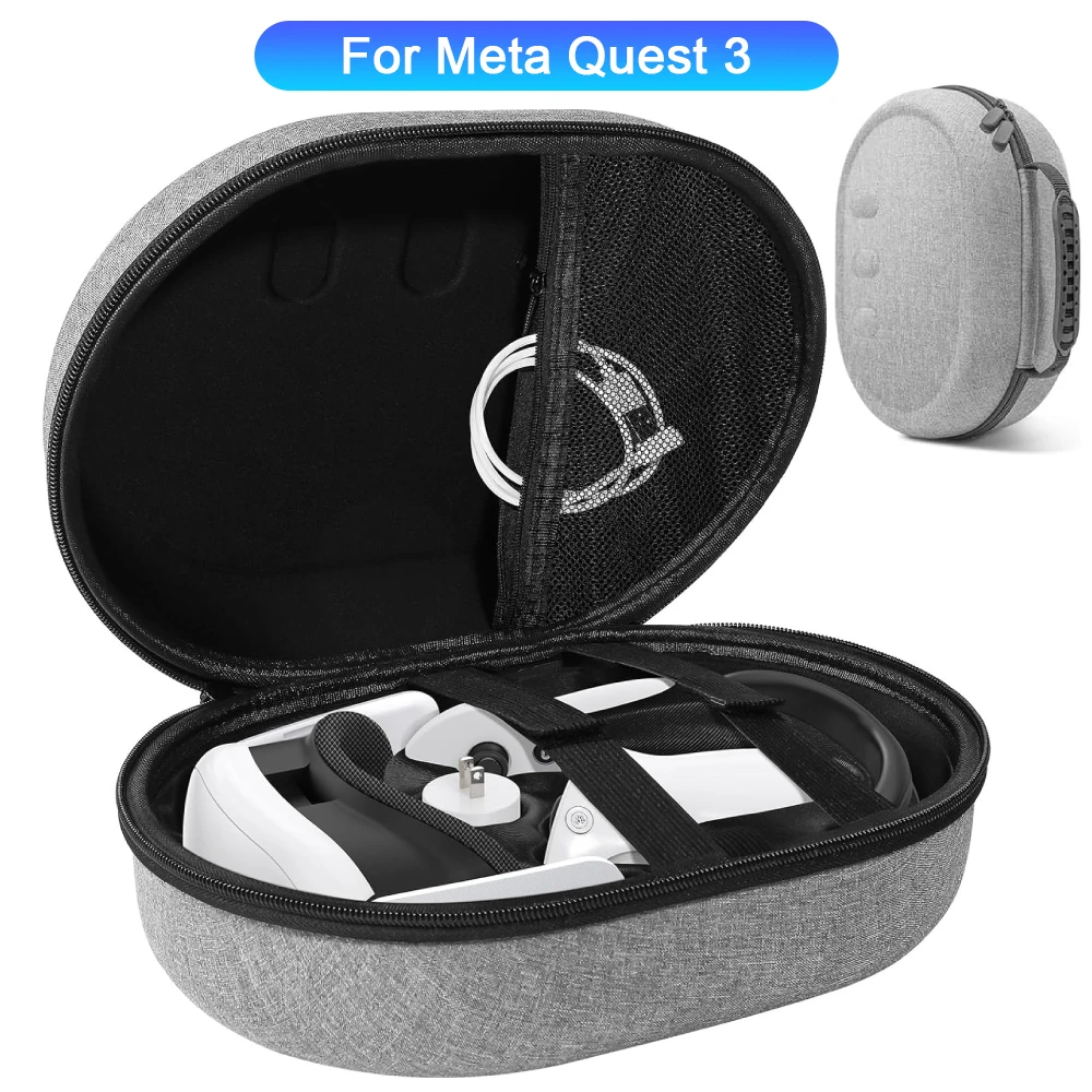 Eva Hard Shell Schutz tasche für Meta Quest 3 offizielle Headset Anti-Scratch-Hülle stoß feste Box für Meta Quest 3 Zubehör