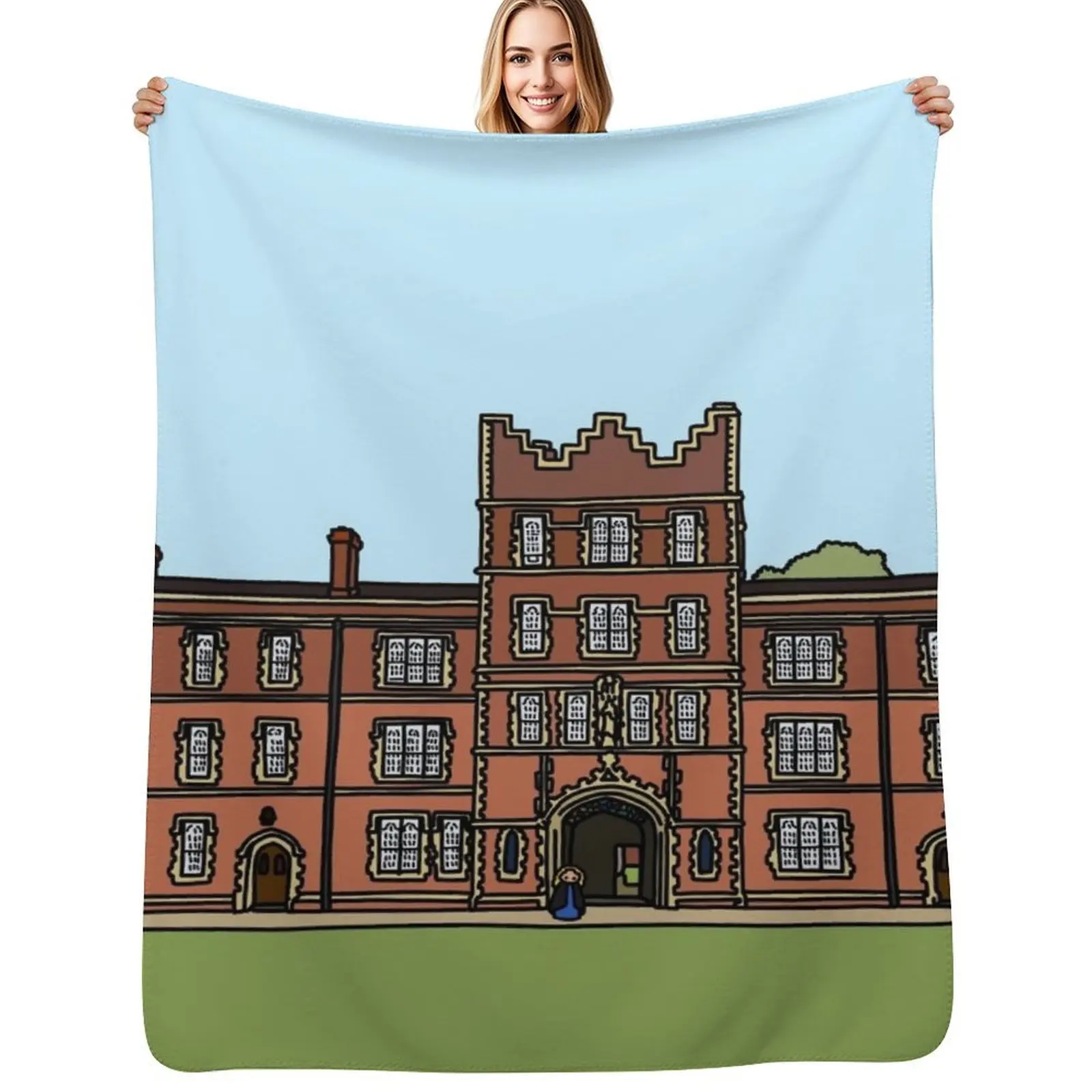 

Jesus College - Strugletown || Cambridge struggles Throw Blanket christmas decoration Blankets For Baby Hairys Softest Blankets