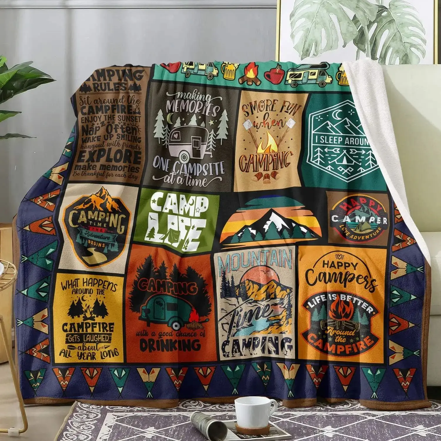 The Latest Camping Blanket, Suitable for Outdoor Enthusiasts, A Creative Gift for Both Men and Women, A Gift Blanket