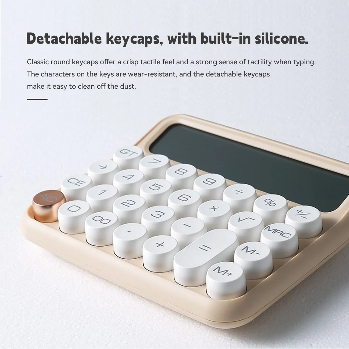 12-digit Desktop Calculator Large LCD Display Round Button Cute Gradient Color Design Suitable for School Student Office Finance