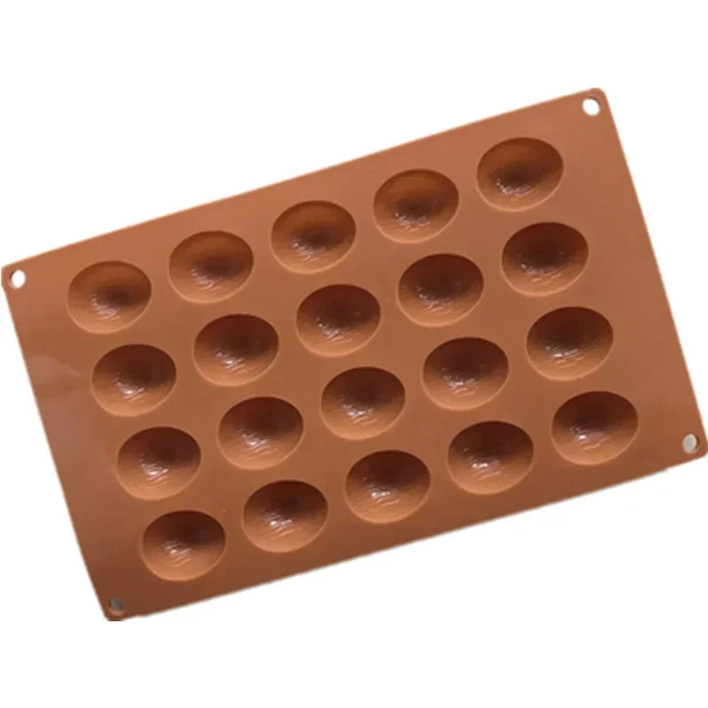 20 Holes Walnuts Nuts Shape Cake Chocoalte Molds Silicone Pudding Mold Cake Baking Tools DIY Walnut Soap Mold
