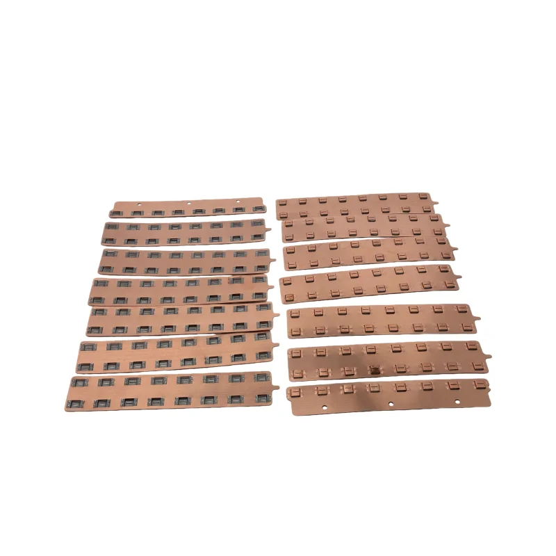 21700-13S8P Copper Busbar for Ebike Lithium Batteries Copper-Nickel Laminated Material 0.3mmThickness with Support Spacer 22.5mm view 2